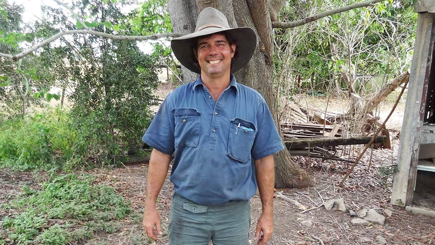 Cane farmer Will Lucas on his property south of Townsville