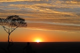 The sun going down over drought-hit central western Queensland.