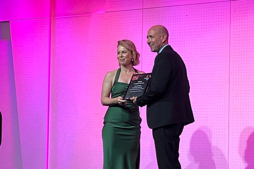 The ABC's Alexandra Blucher won Queensland Journalist of the Year 2023 at the Clarion Awards