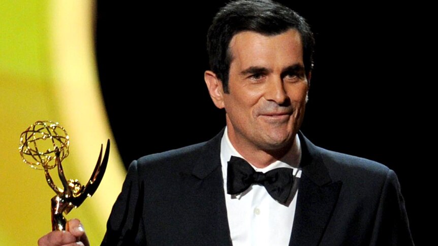 Ty Burrell wins the Outstanding Supporting Actor in a Comedy Series award at the Emmys