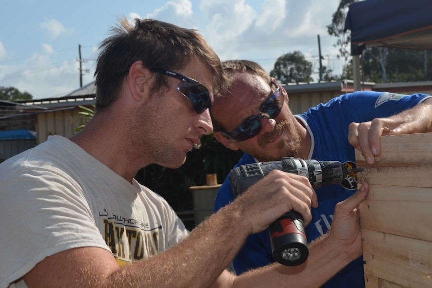 Bundaberg's Matthew Biggin, 31, and Joshua Chick, 32, are Newstart recipients who will go on to the cashless welfare card.