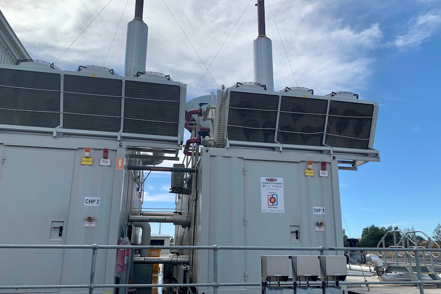 Two electricity generators at the ReWaste waste to energy plant.