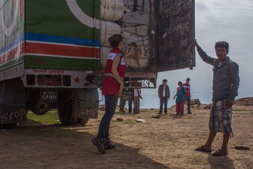 Aid arrives in Nepal's Dolakha district