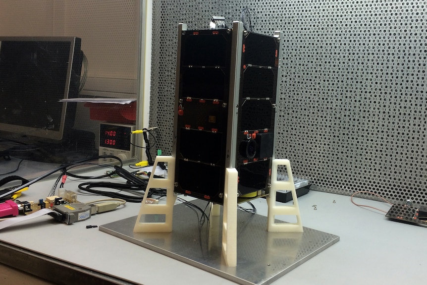 The satellite built by Adelaide University.