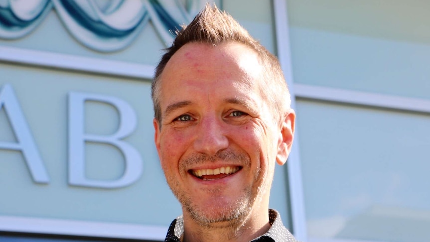 New Zealand digital technologies entrepreneur Stefan Korn outside ABC radio Canberra studios.