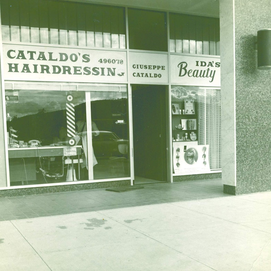Giuseppe's Cataldo first salon in Canberra, 1965.