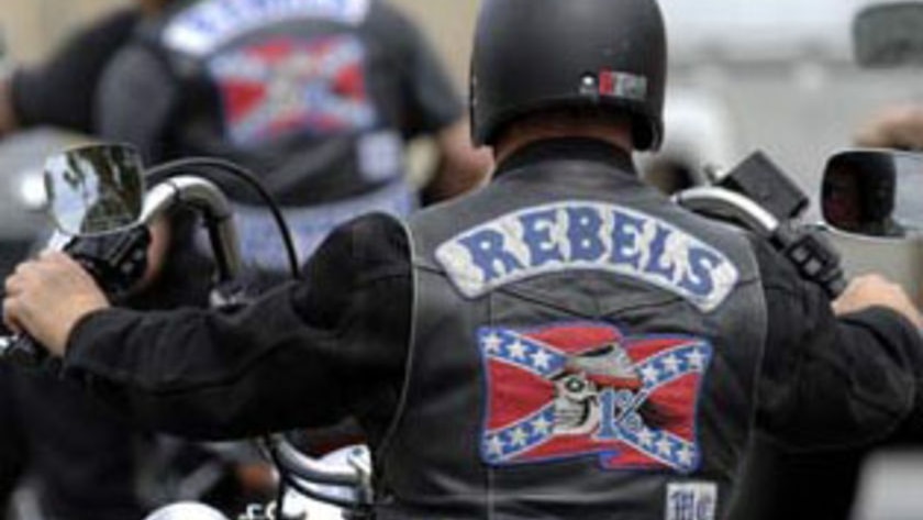 The building is currently occupied by the Rebels Motorcycle gang.