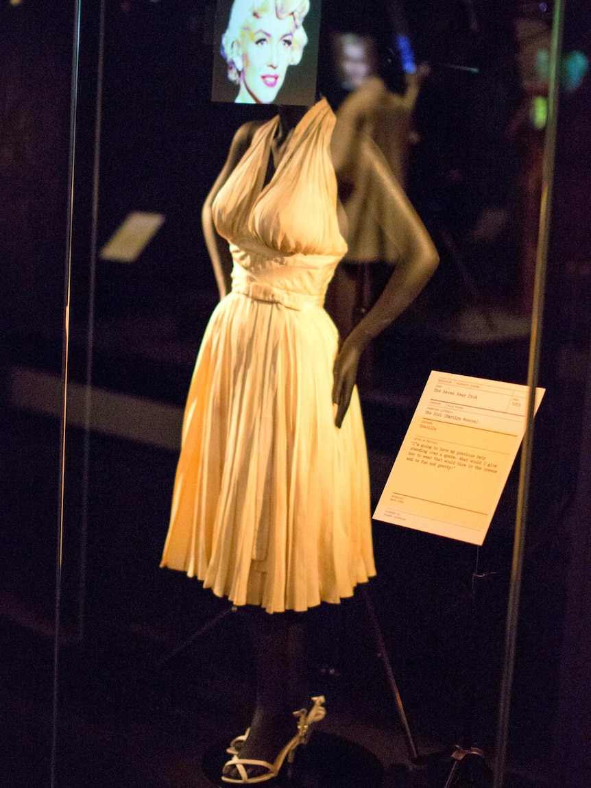 The iconic dress worn by Marilyn Monroe in The Seven Year Itch features in Hollywood Costume.