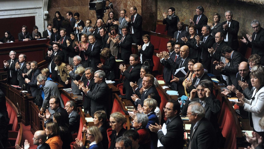 Politicians in French parliament