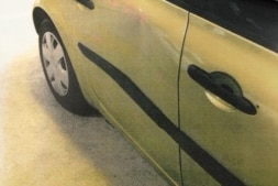 Photo of damage to car tendered at ICAC hearing