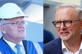 A composite image of Scott Morrison and Anthony Albanese