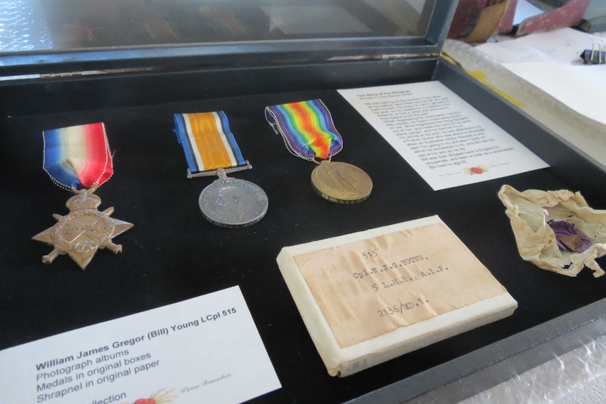 World War I medals saved from the Waltzing Matilda Centre fire in Winton