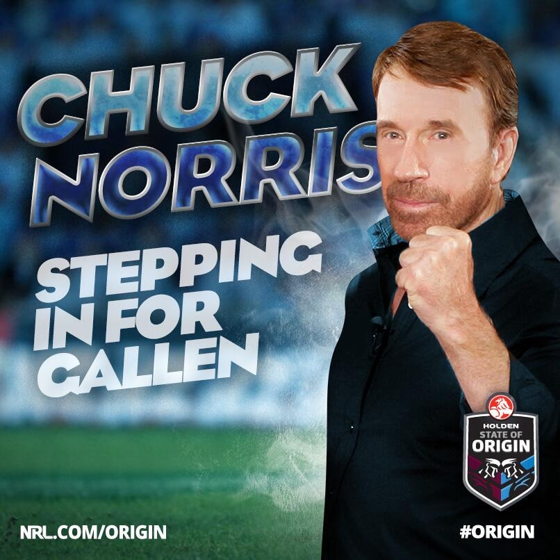 Call for Chuck Norris as Gallen replacement