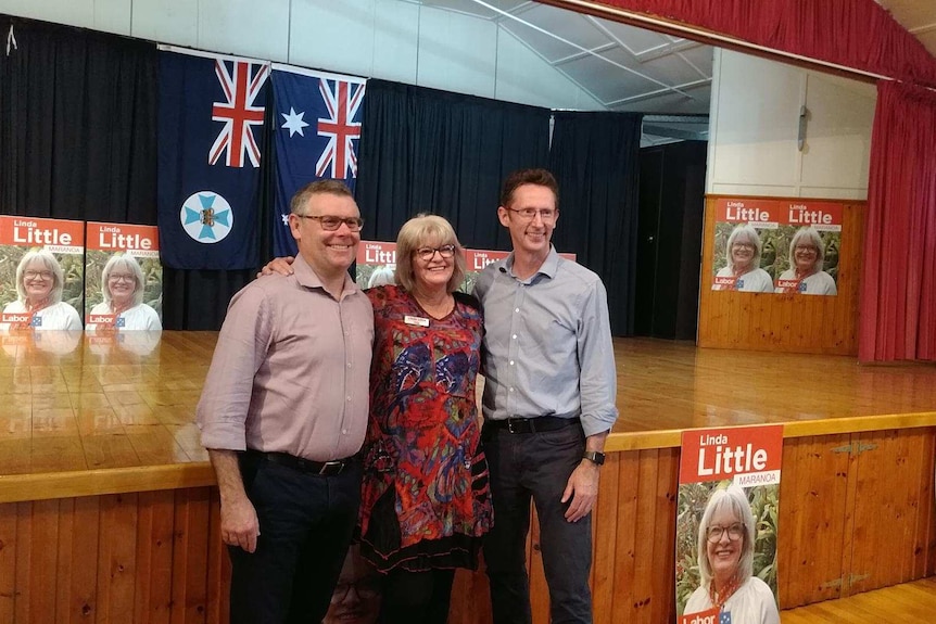 Three Labor politicians on the campaign trail.
