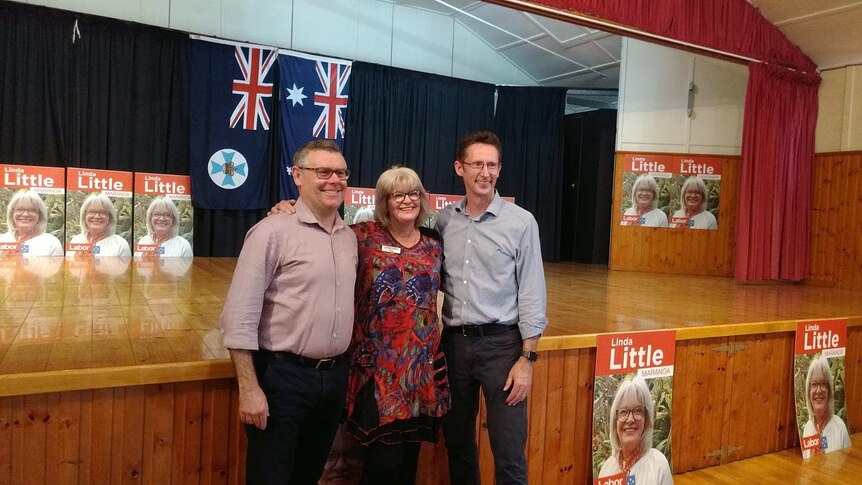 Three Labor politicians on the campaign trail.
