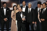 Matthew Weiner accepts the award for Mad Men