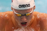 Thomas Fraser-Holmes swims in swimming champs individual medley final