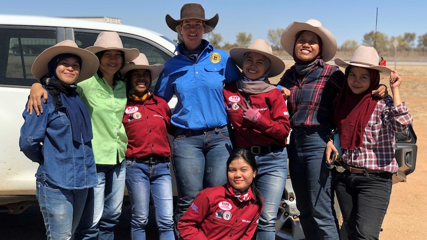 Female NIAPP participants with NTCA project manager Steph Frankham