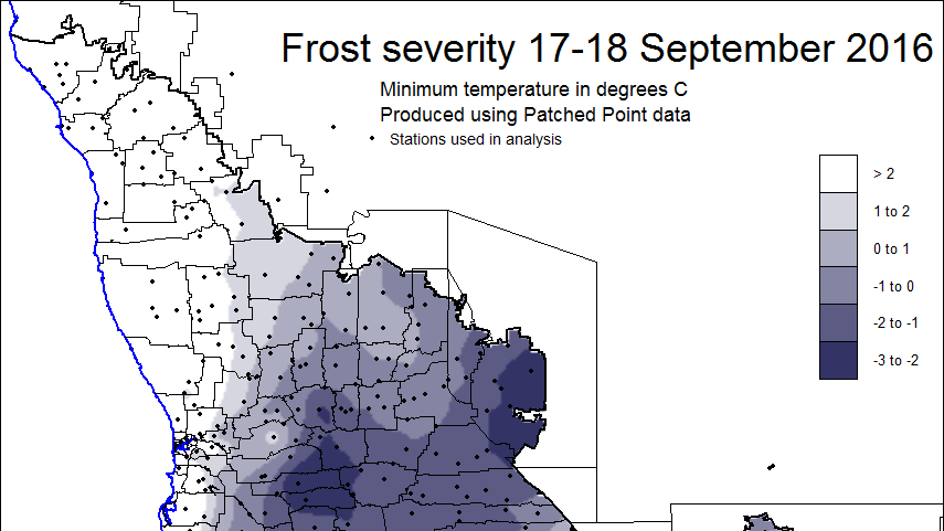 WA Frost damage