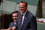Tim Wilson proposes to his partner in the House of Representatives.
