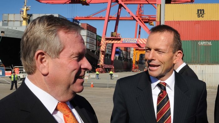 Tony Abbott (right) and Colin Barnett