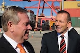 Tony Abbott (right) and Colin Barnett