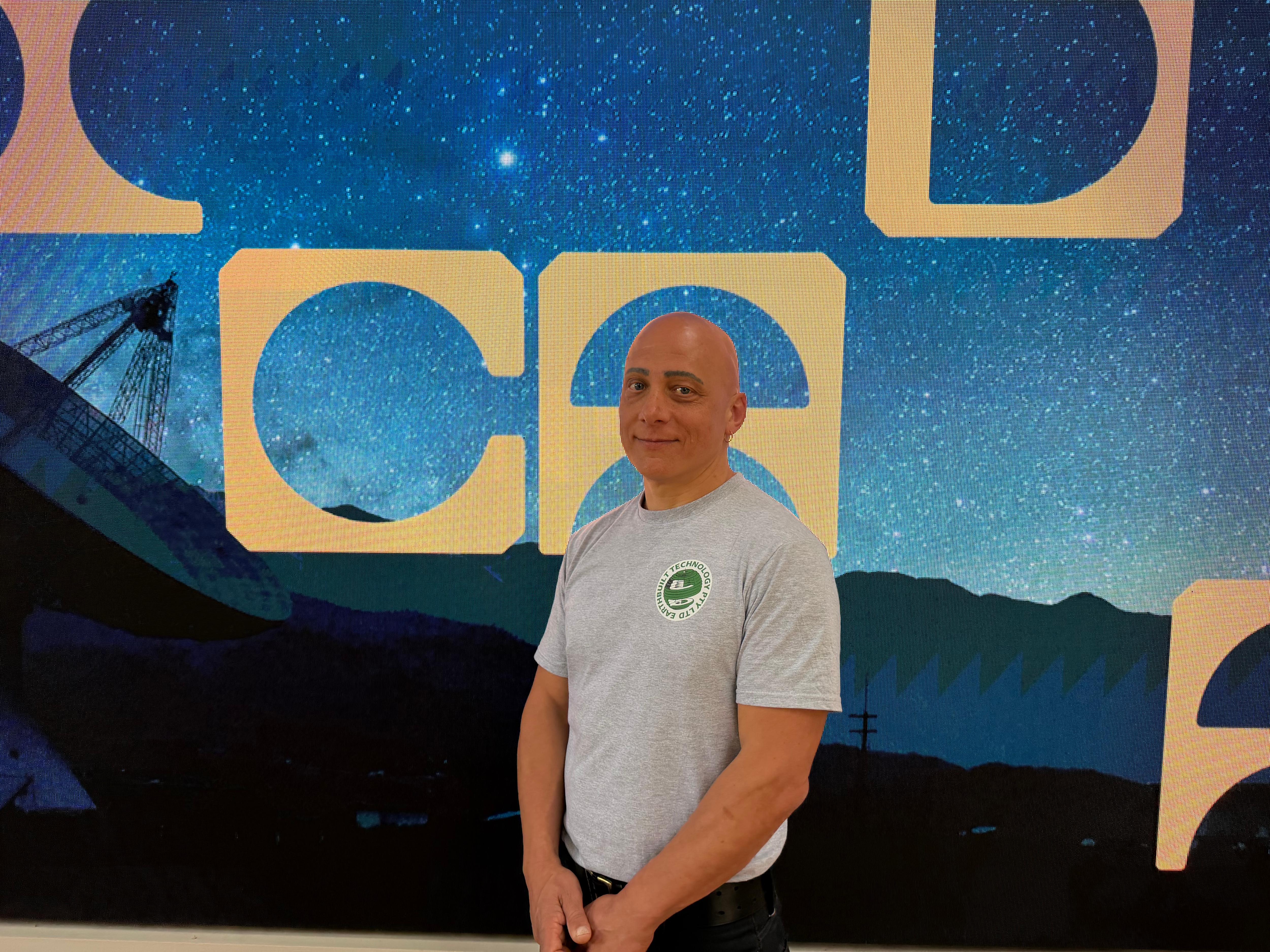 Earthbuilt Technology's founder Jan Golembiewski looks at the camera