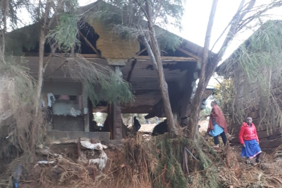 Families search the ruins of their homes