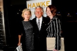 Prime Minister Julia Gillard with former prime minister Bob Hawke and his wife.
