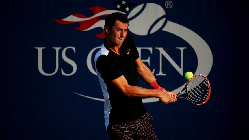 Bernard Tomic wins US Open first-round match