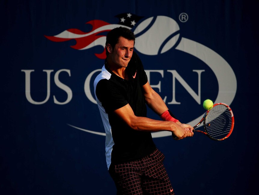 Bernard Tomic wins US Open first-round match