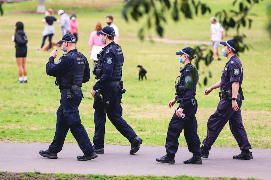 NSW Police patrol Sydney Park