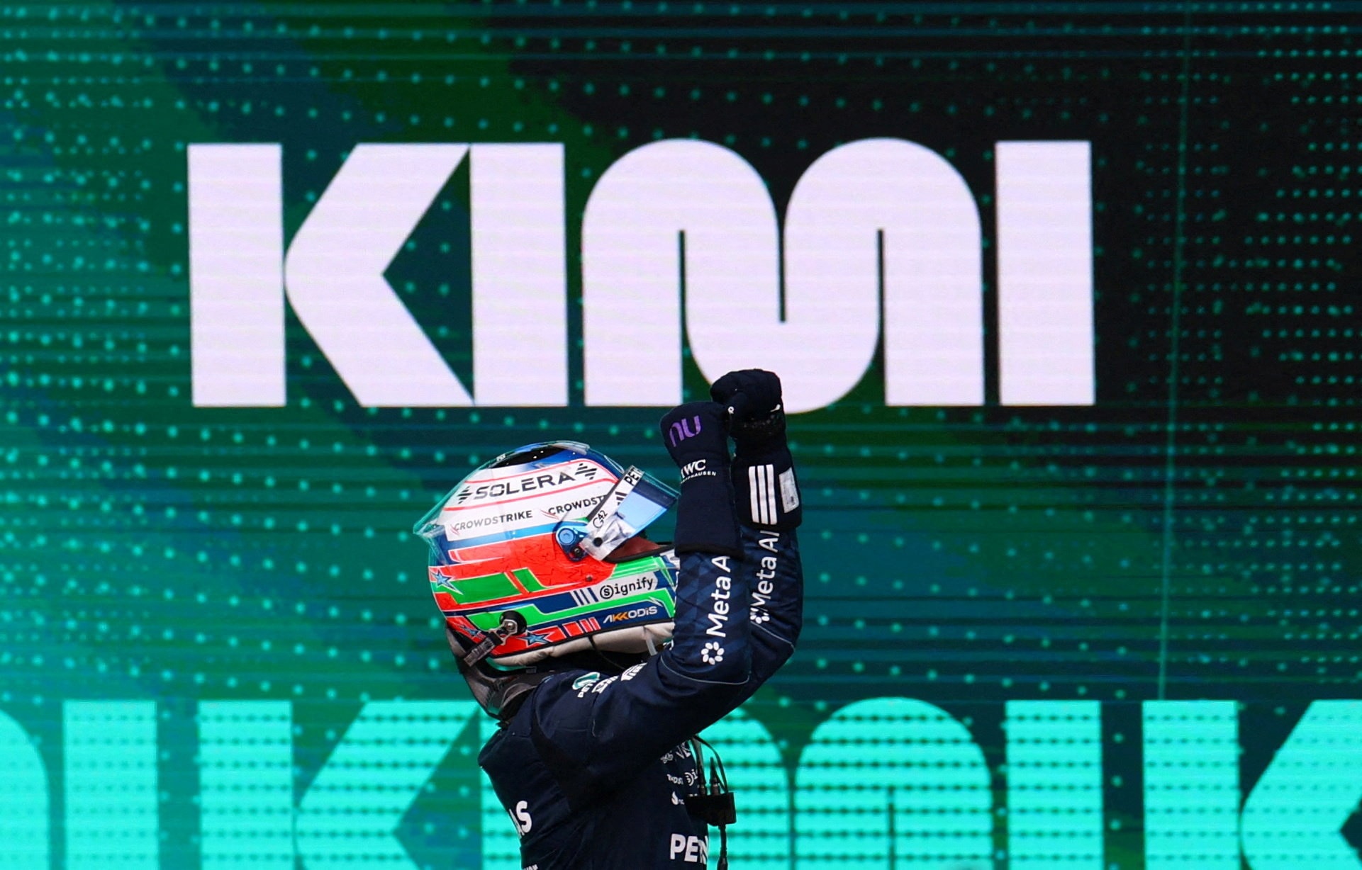 Antonelli is two points away from the F1 title, and can win it next week