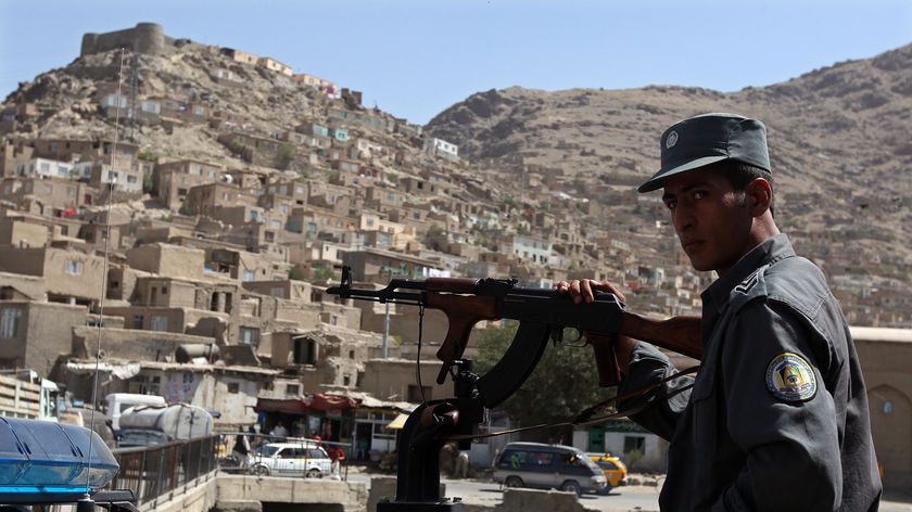 Afghan policemen