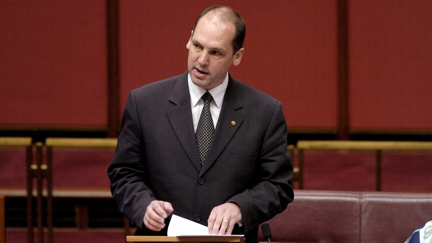 Tasmania Liberal Senator Stephen Parry delivers his maiden speech.