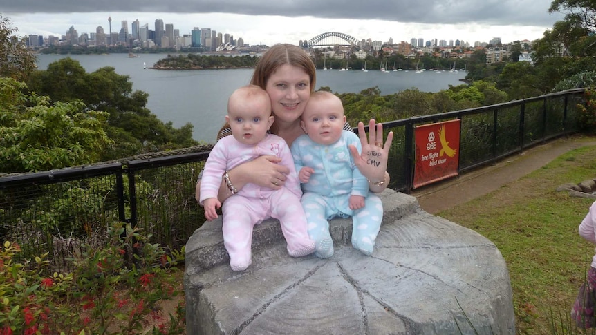 Kate Daly with William and Emmaline