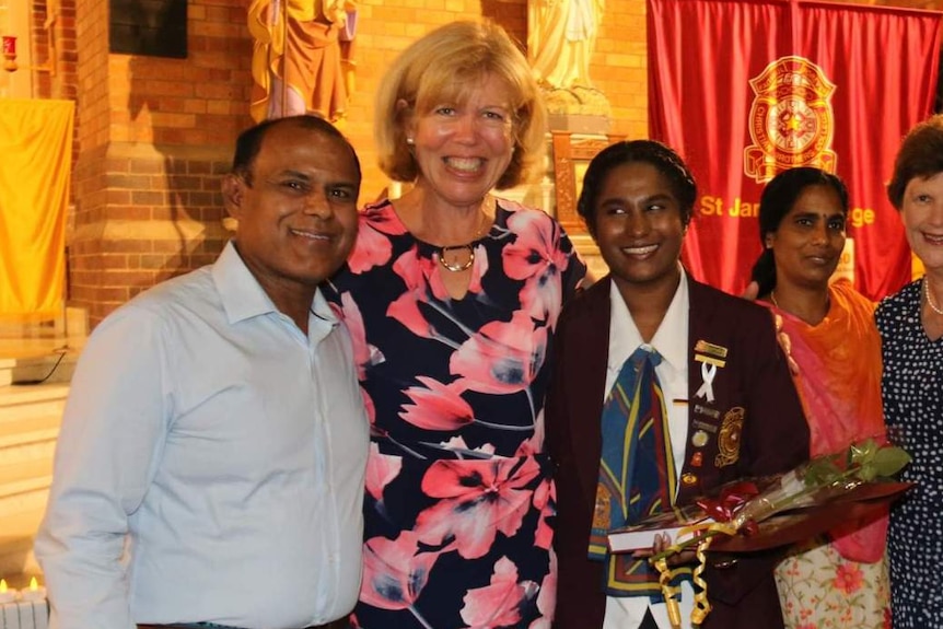 Dr Kate Sinclair with Soumi Gopalakrishnan (third from left)