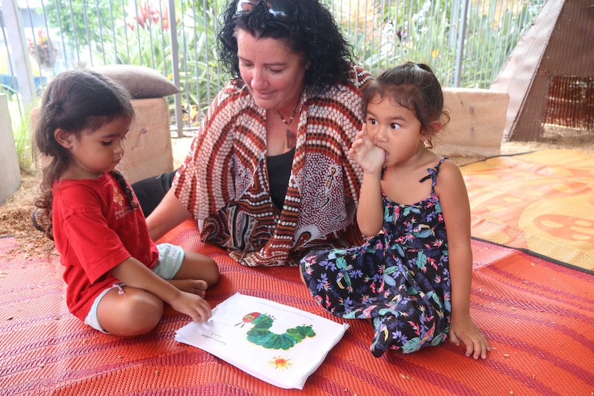 Children being read a story