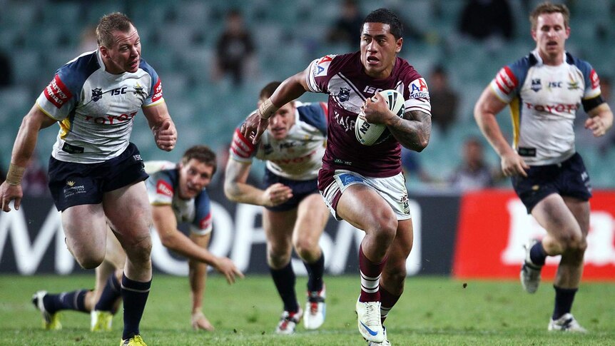 Manly winger Jorge Taufua had a strong debut 2012 season for the Sea Eagles scoring 10 tries.