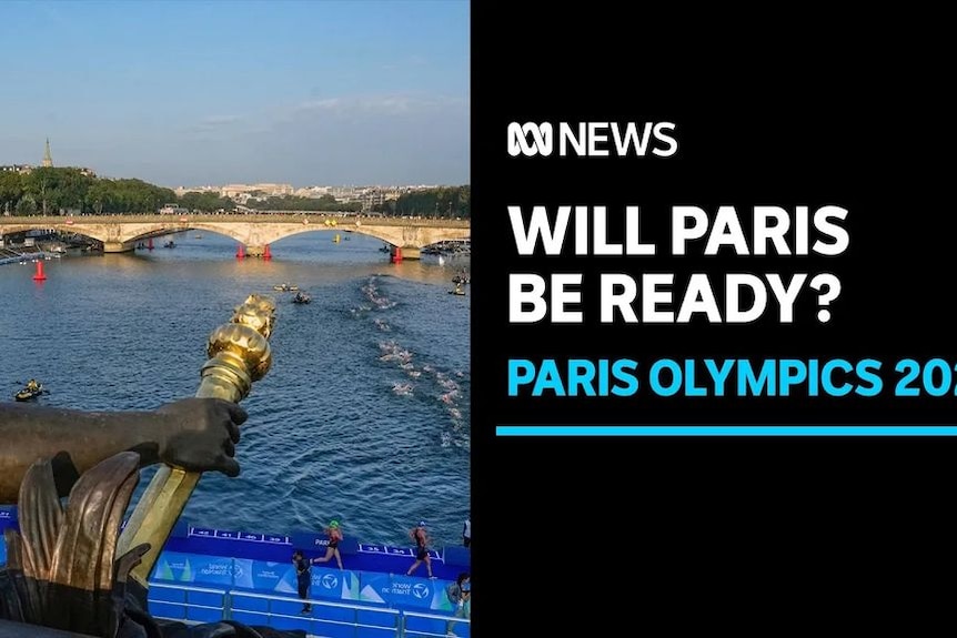 Will Paris Be Ready? Paris Olympics 2024: View of the Seine river in Paris.