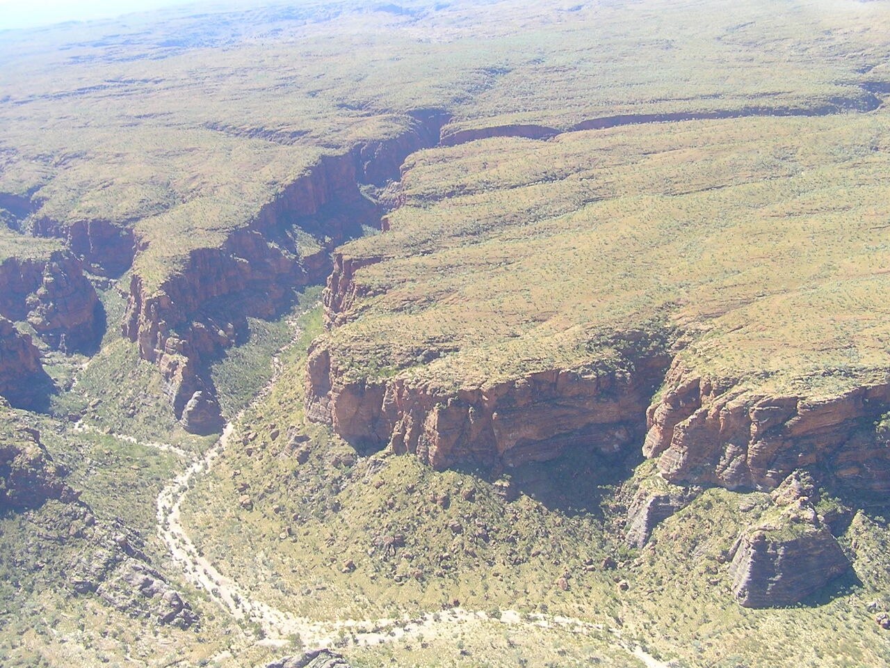 Aerial shot of the Western Australian landscape