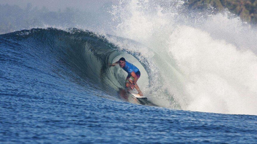 World champion Joel Parkinson in a Bali barrel
