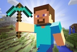 Scene from video game Minecraft