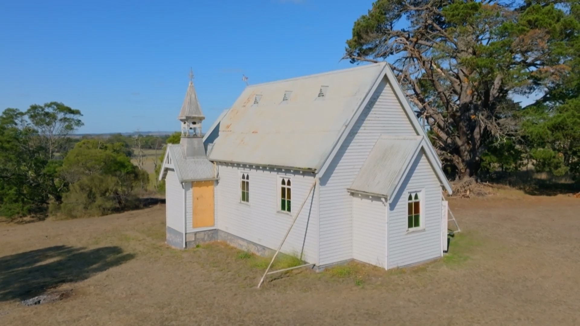The building before restoration.