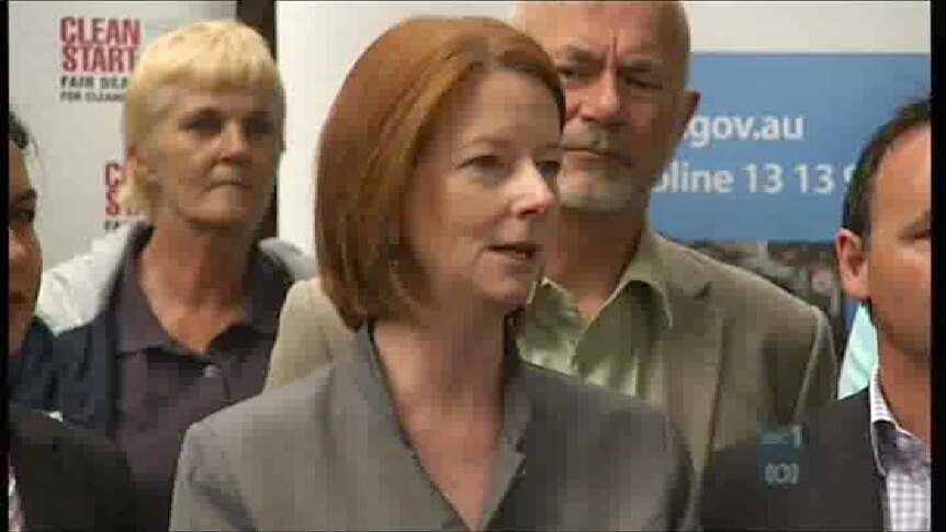 Education Minister Julia Gillard visited the Regent's Park Summer School, south of Brisbane, this morning to announce the schools that will receive funding from the program.