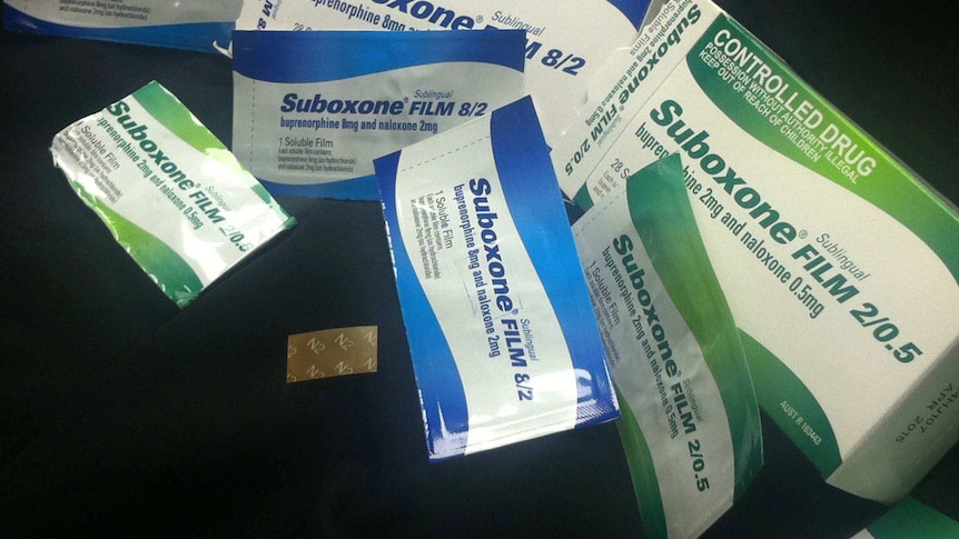 Packets of medication Suboxone.