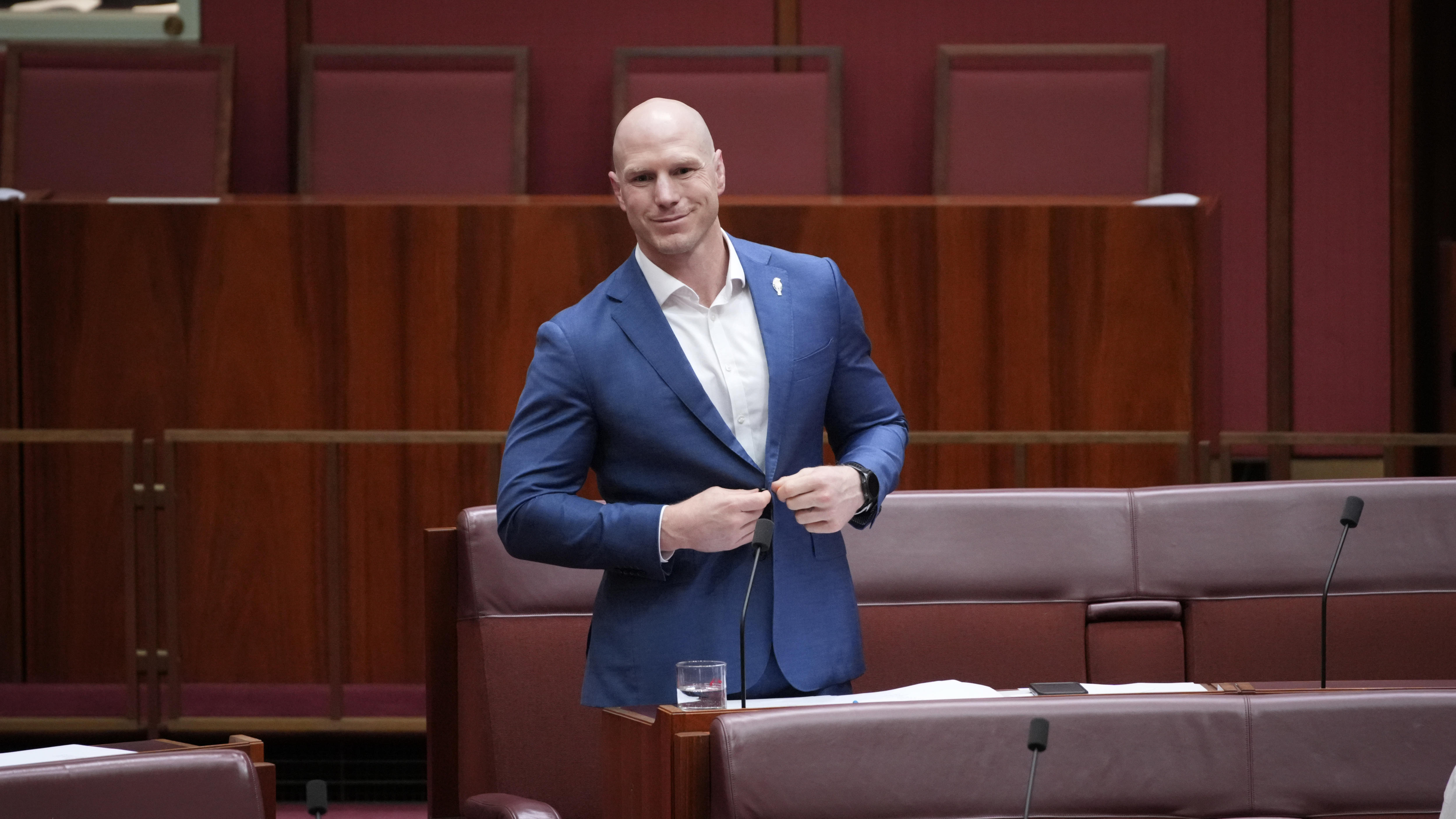 David Pocock está no Senado.