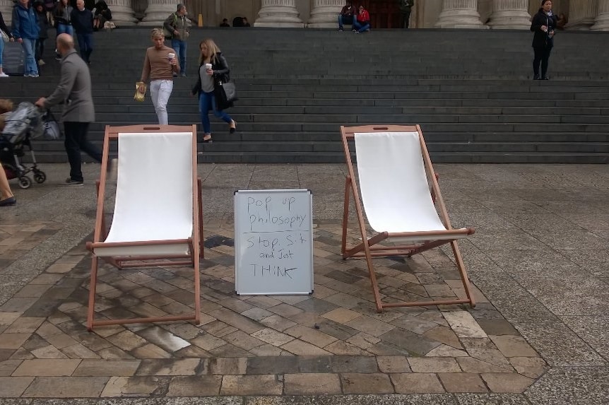Pop-up chairs in London