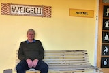 Case worker Norm Henderson sitting outside Weigelli rehab centre
