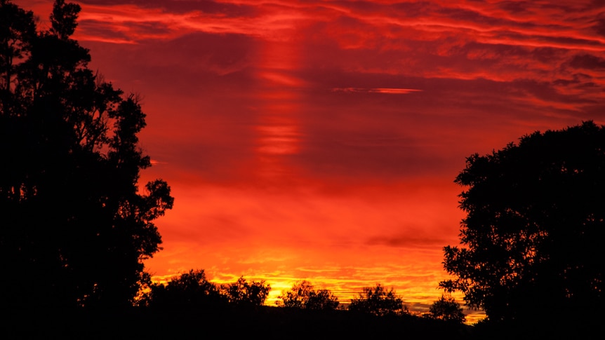 McLeans Ridges NSW sunset storm